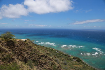 sea and blue sky in Hawaii