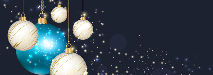 Fototapeta na wymiar Merry Christmas and happy new year. 2020. Flat vector illustration