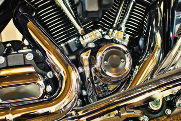 Motorcycle Engine Illustation