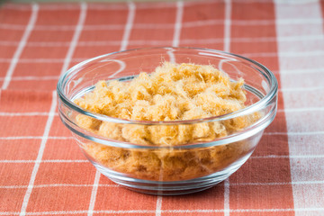plain shredded pork floss, usually used on congee or toppings on bread