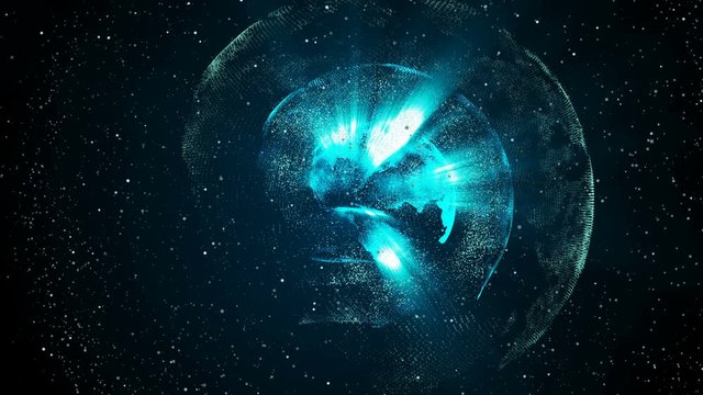 Digital world inside planet, information field, robot machine learning expansion