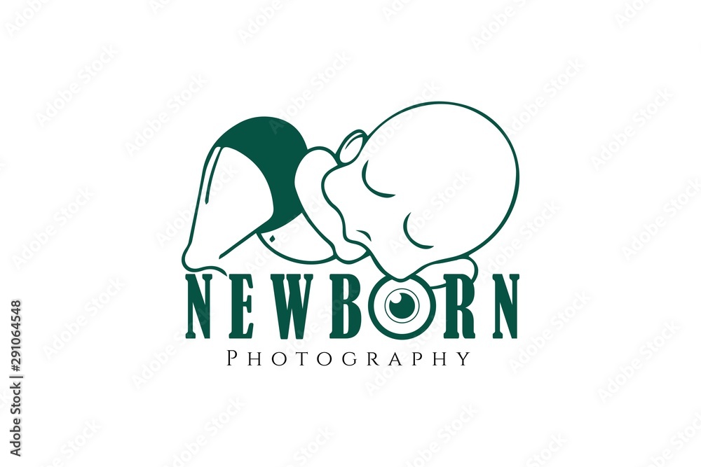 Wall mural newborn photography logo 4