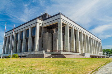 Fototapeta na wymiar Palace of the Republic in Minsk, capital of Belarus