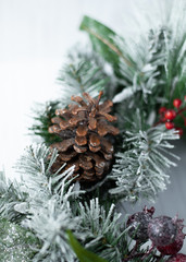 Fototapeta premium Holiday Pinecone 