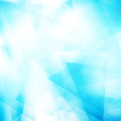 Obraz premium Abstract polygonal blue triangle background