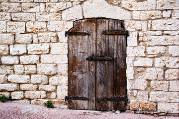 Small wooden door