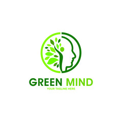Human Mind Logo Vector Template