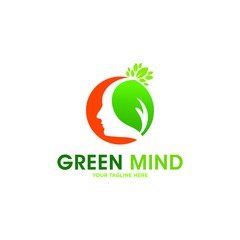 Human Mind Logo Vector Template