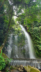 waterfall in the forest in Lampung, Sumatera