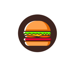 burger logo vector design template