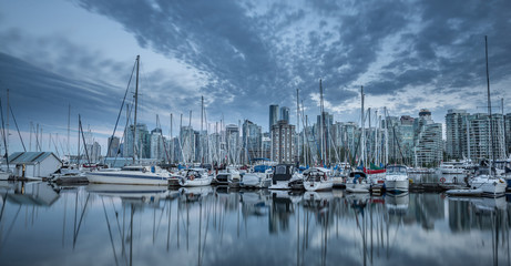 Vancouver city skyline, British Columbia, Canada