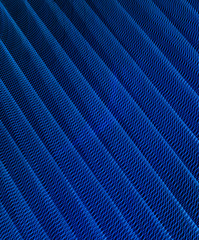 abstract long exposure blurred light lines black and blue background. Geometric shapes