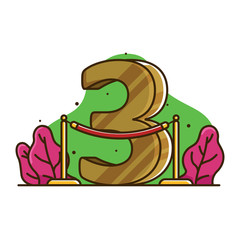 Bronze Ranking 3 Illustration