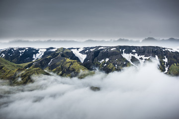 Beautiful mountain landscape in Iceland