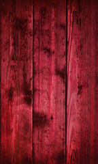 Red old wooden wall background or texture. Old Vintage dirty grunge Planked Wood Texture Background.