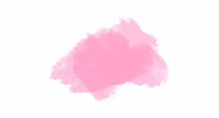 Pink watercolor banner background for your design, watercolor background concept, vector.