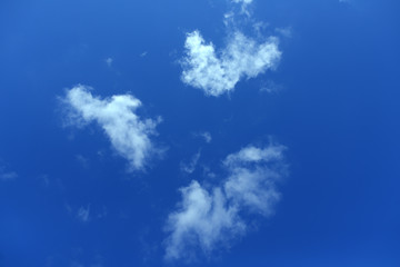 Blue sky and clouds for background, Empty space.