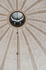Close up of a circular opening in a baroque venetian church