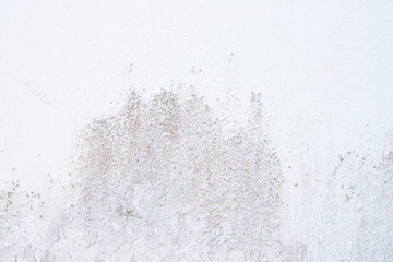 Old white cement or concrete wall texture surface and color peel for backgrounds with empty space. 