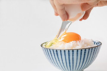  卵かけご飯　egg rice 