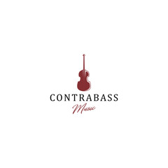 Contrabass logo design - minimal modern