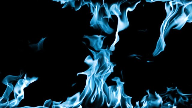 blue fire flame effect animation