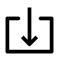download outline icon vectors
