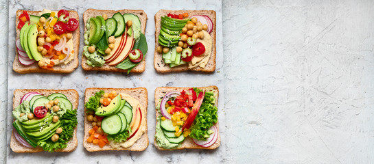 Vegetable sandwiches