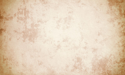 Beige grunge background, vintage, paper texture, space for text, rough, stains, stains, retro, brown
