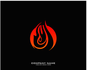 Fire flame Logo Template
