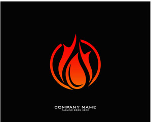 Fire flame Logo Template