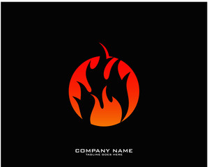 Fire flame Logo Template