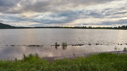Heavy Clouds Over The Doubs River