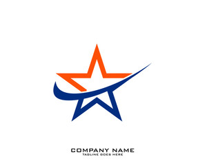 Obraz premium Star Logo Template vector icon illustration design
