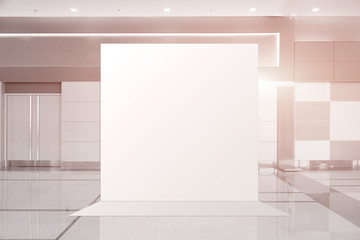 Aspect ratio - 4:3  Fabric Pop Up basic unit Advertising banner media display backdrop, empty...