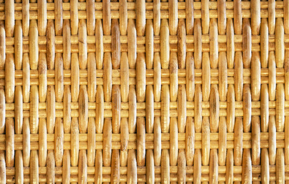 Brown, rattan texture for background.