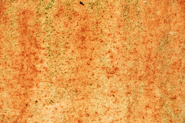 Old rusty iron sheet close-up. Abstract grunge background