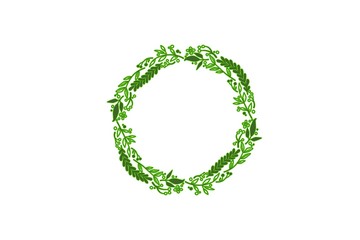 Wreath leaf green 