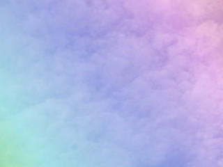Sky and cloud subtle background with a blue  and purple pastel gradient. 