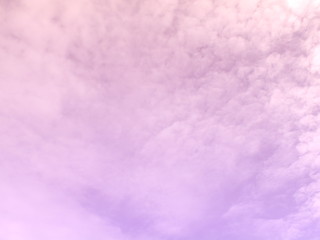 Sky and cloud subtle background with a pastel purple gradient. 