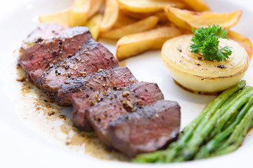 Homemade angus beef steak