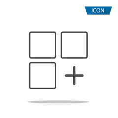 add icon isolated on white background.