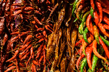 red and yellow peppers