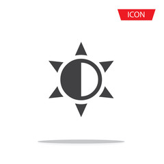 brightness icon isolated on white background.
