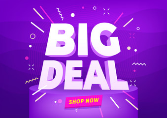 Big deal sale poster or banner design.