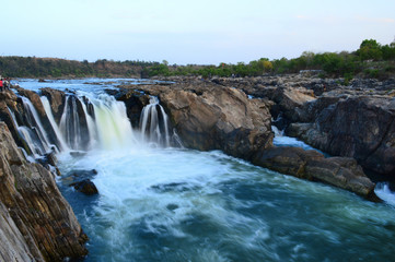 Dhuandhar falls located on Narmada river, Bedaghat, Madhya Pradesh, India