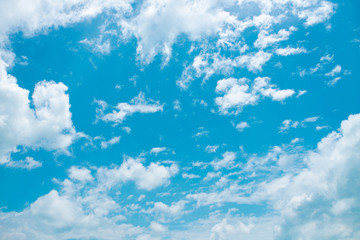 Blue sky and clouds for background, Empty, copy space.