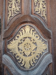 detail of an old door