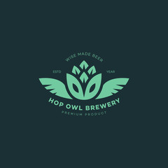 Hop owl logo
