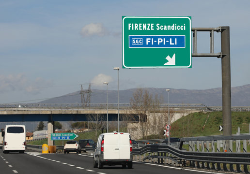 crossroad to italian freeway called FiPiLi